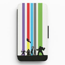 Superhero Team Silhouette Flip / Wallet Phone Case