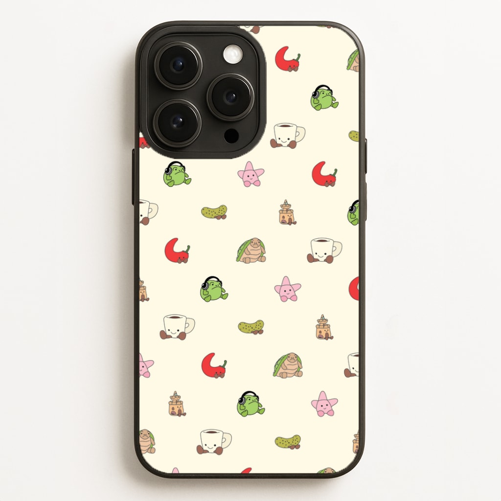 Plushies Pattern Phone Case for iPhone, Samsung Galaxy and Google Pixel