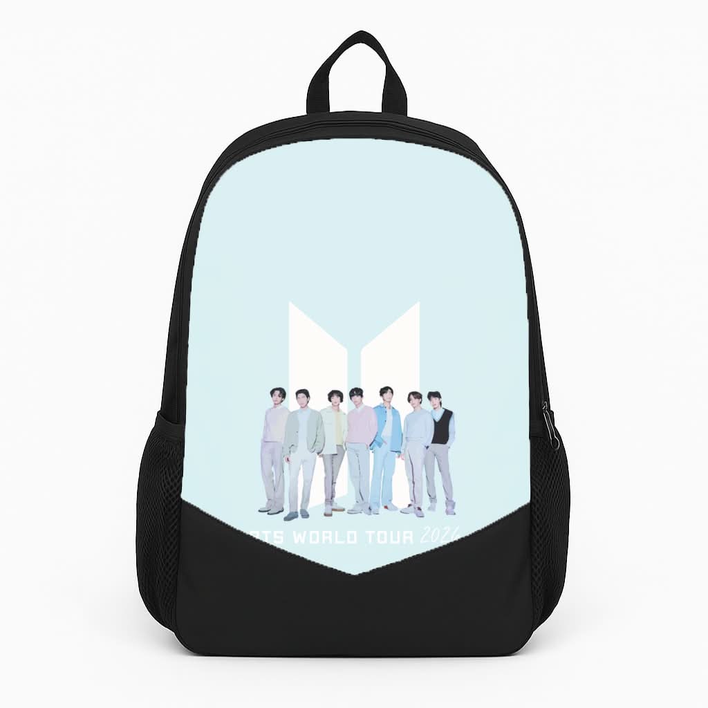 K-Pop Band Tour Pastel Blue Backpack