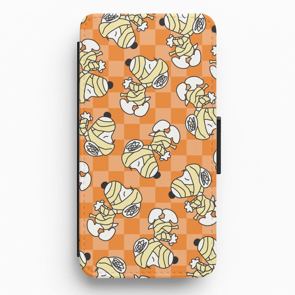 Mummy Cartoon Beagle Pattern Flip / Wallet Phone Case