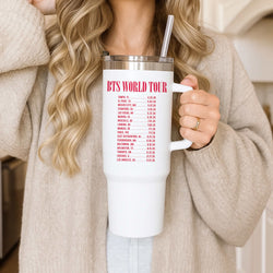 K-Pop Band World Tour List 2026 Tumbler