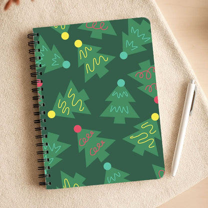 Abstract Christmas Trees Pattern Notepad