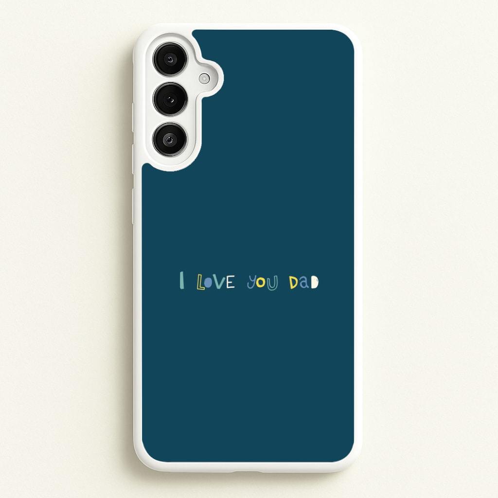 I Love You Dad Scribbles Galaxy A34 Case