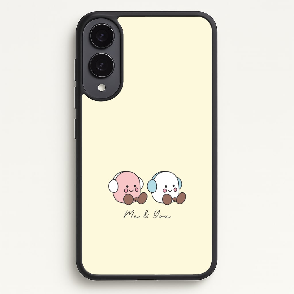Cute Christmas Marshmellow Plushies Galaxy S25 Edge Case