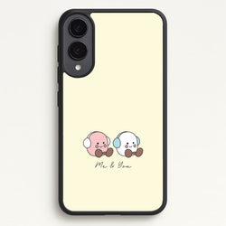 Cute Christmas Marshmellow Plushies Galaxy S25 Edge Case