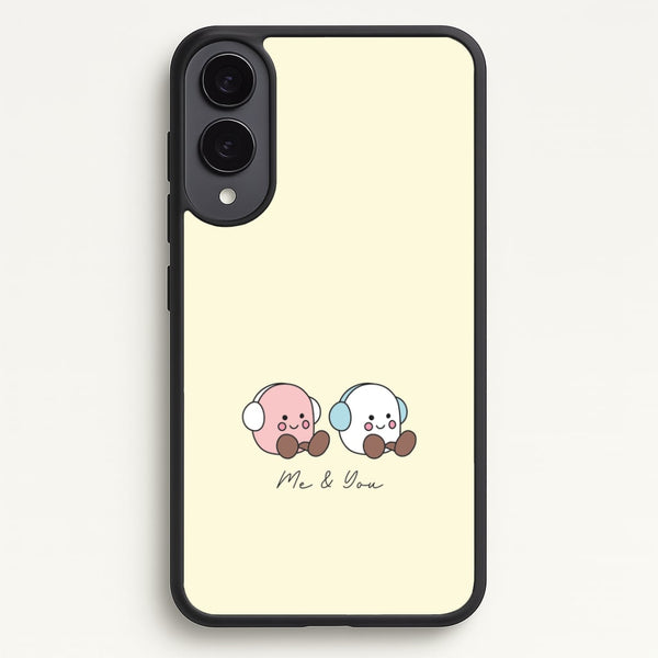 Cute Christmas Marshmellow Plushies Galaxy S25 Edge Case