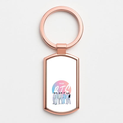 2026 K-Pop Band  Rose Gold Keyring