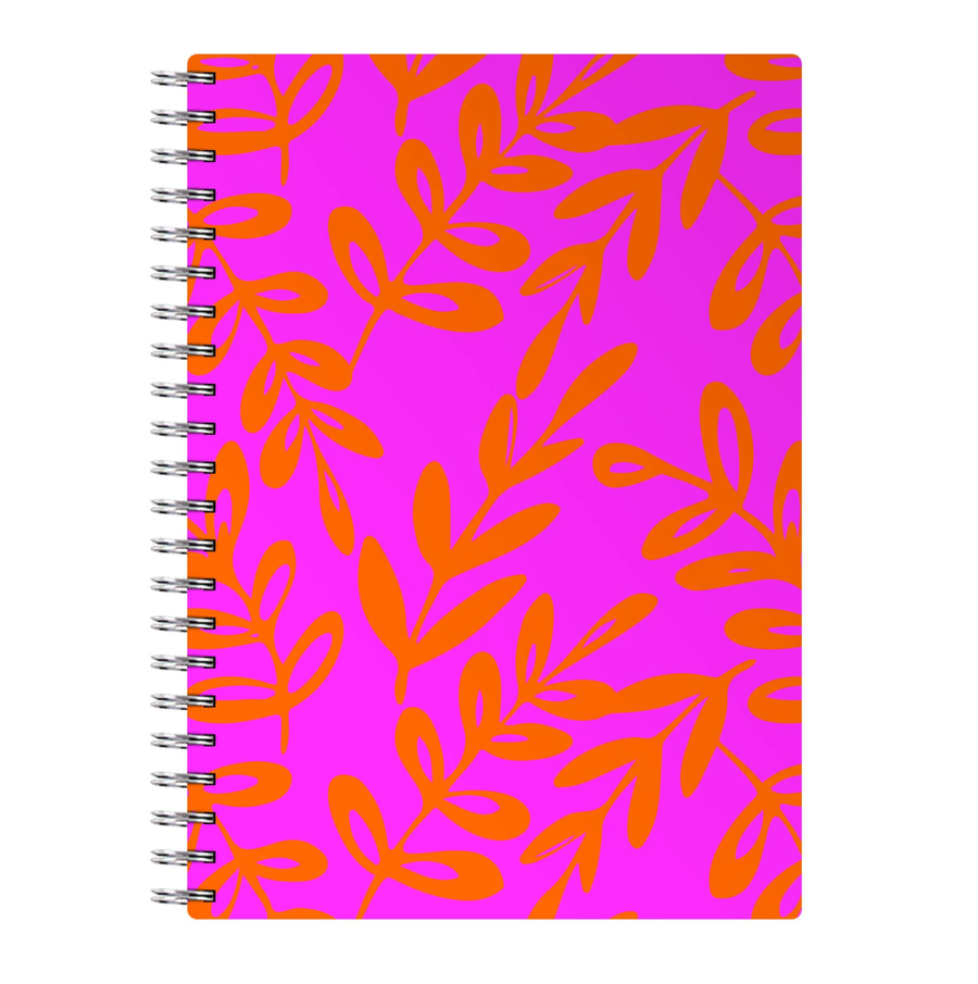 Pink & Orange Leaves - Foliage Notebook