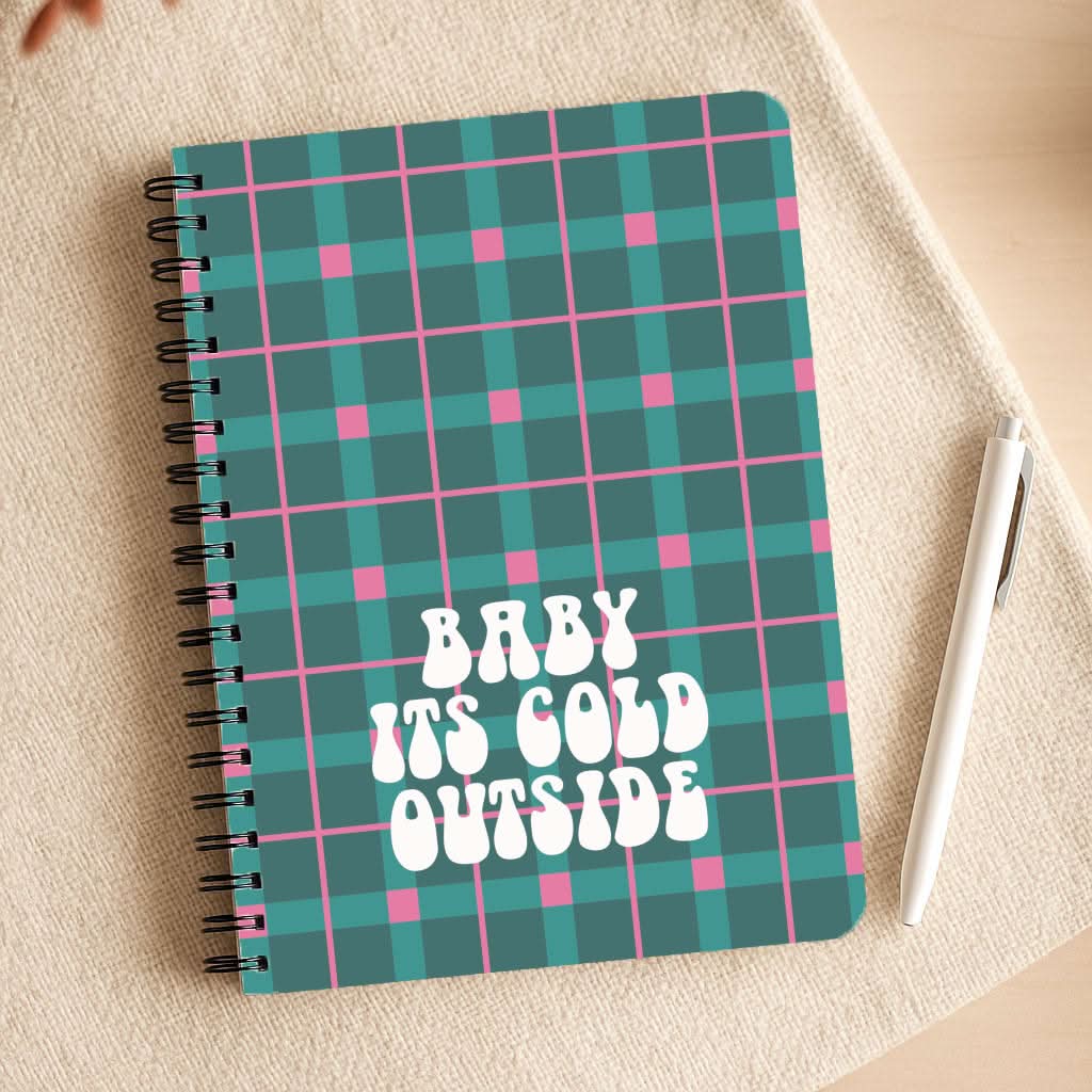 Baby It's Cold Outside Tartan Notepad