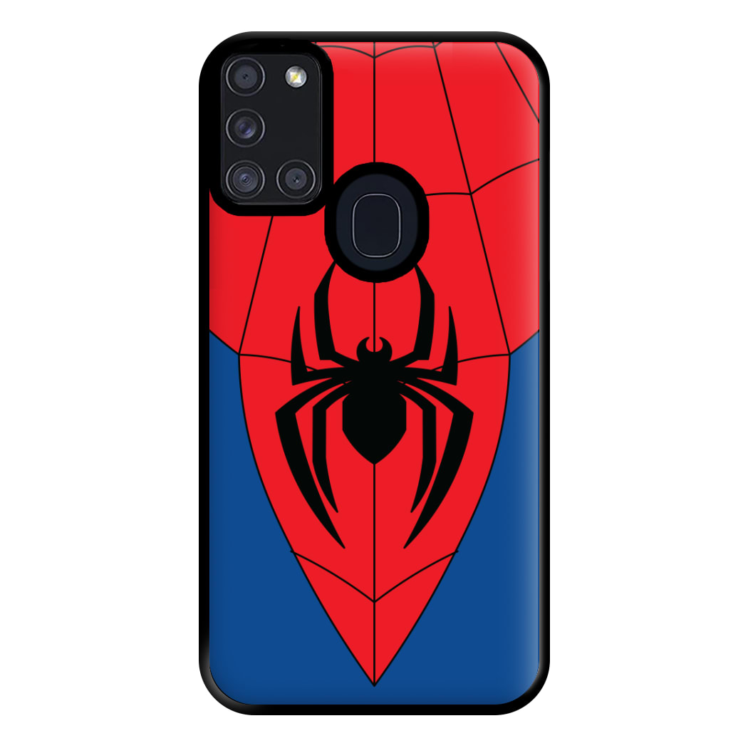 Red And Blue Spider Costume Galaxy A21s Case