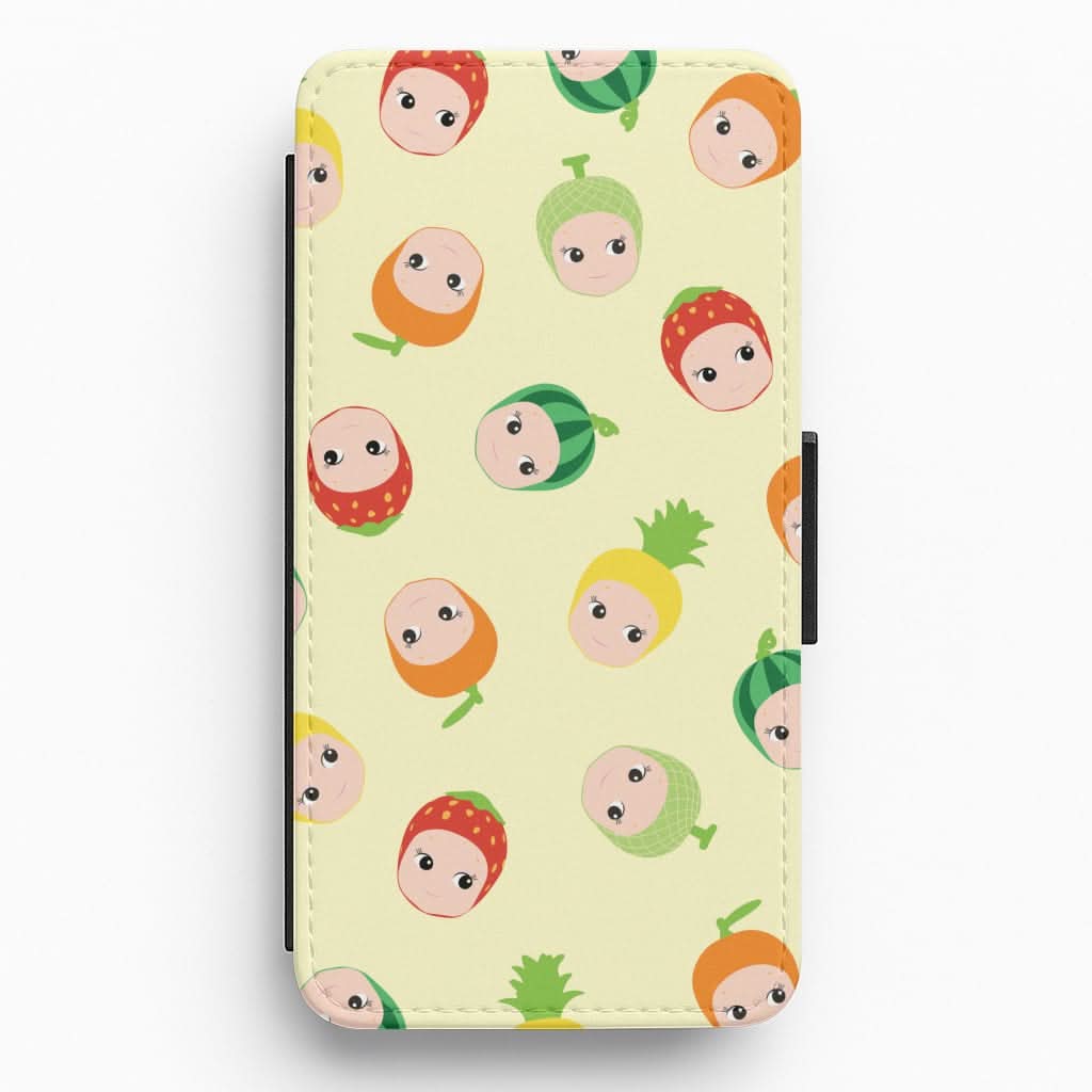 Fruit Angels Pattern Flip / Wallet Phone Case