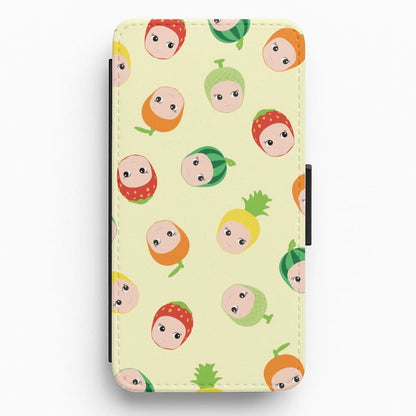 Fruit Angels Pattern Flip / Wallet Phone Case