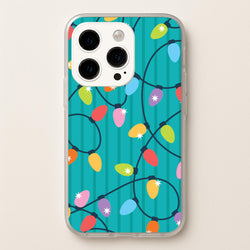 Funky Christmas Lights Pattern iPhone 15 Pro Max Case