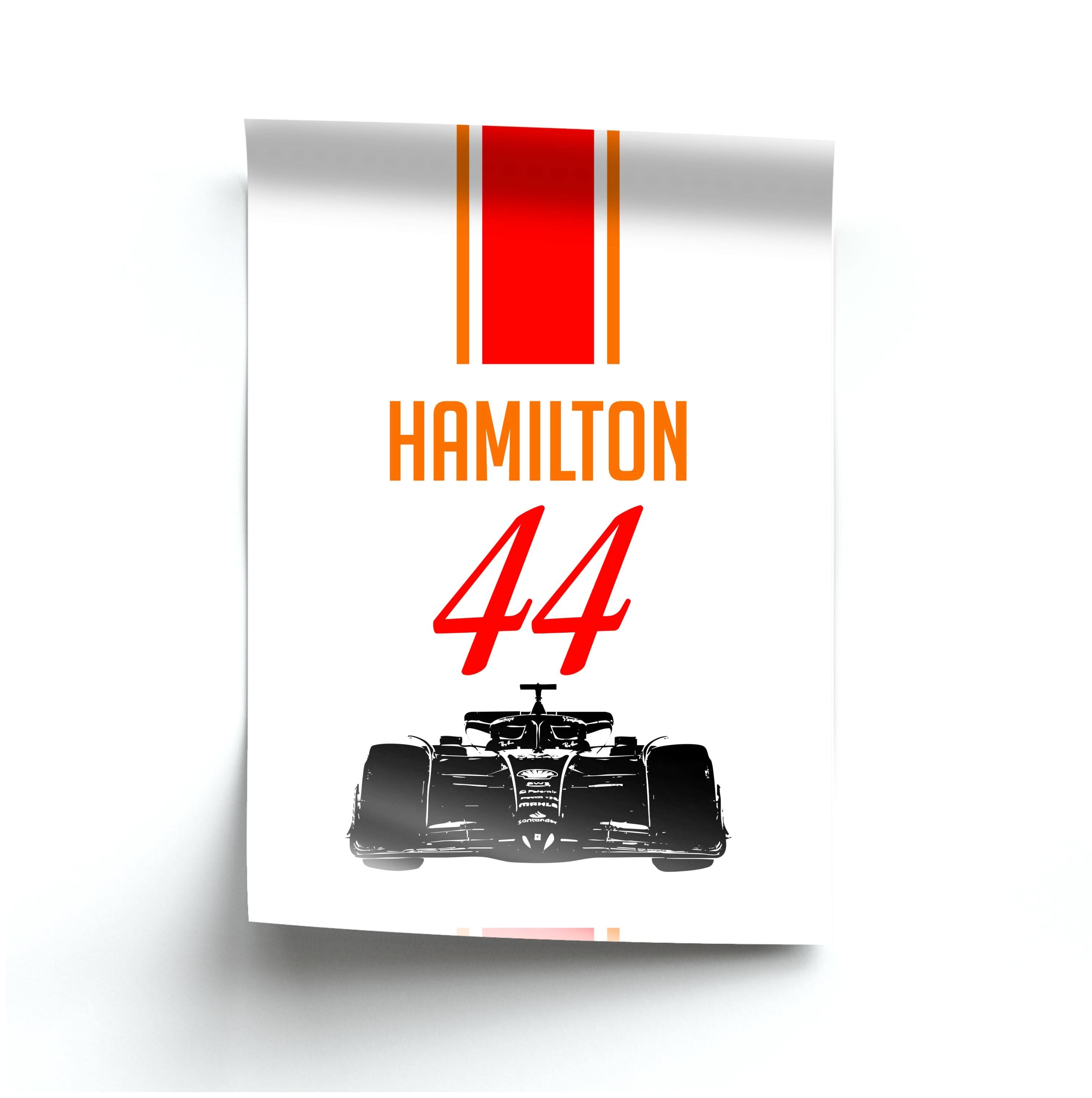 F1 Car Hamilton Poster