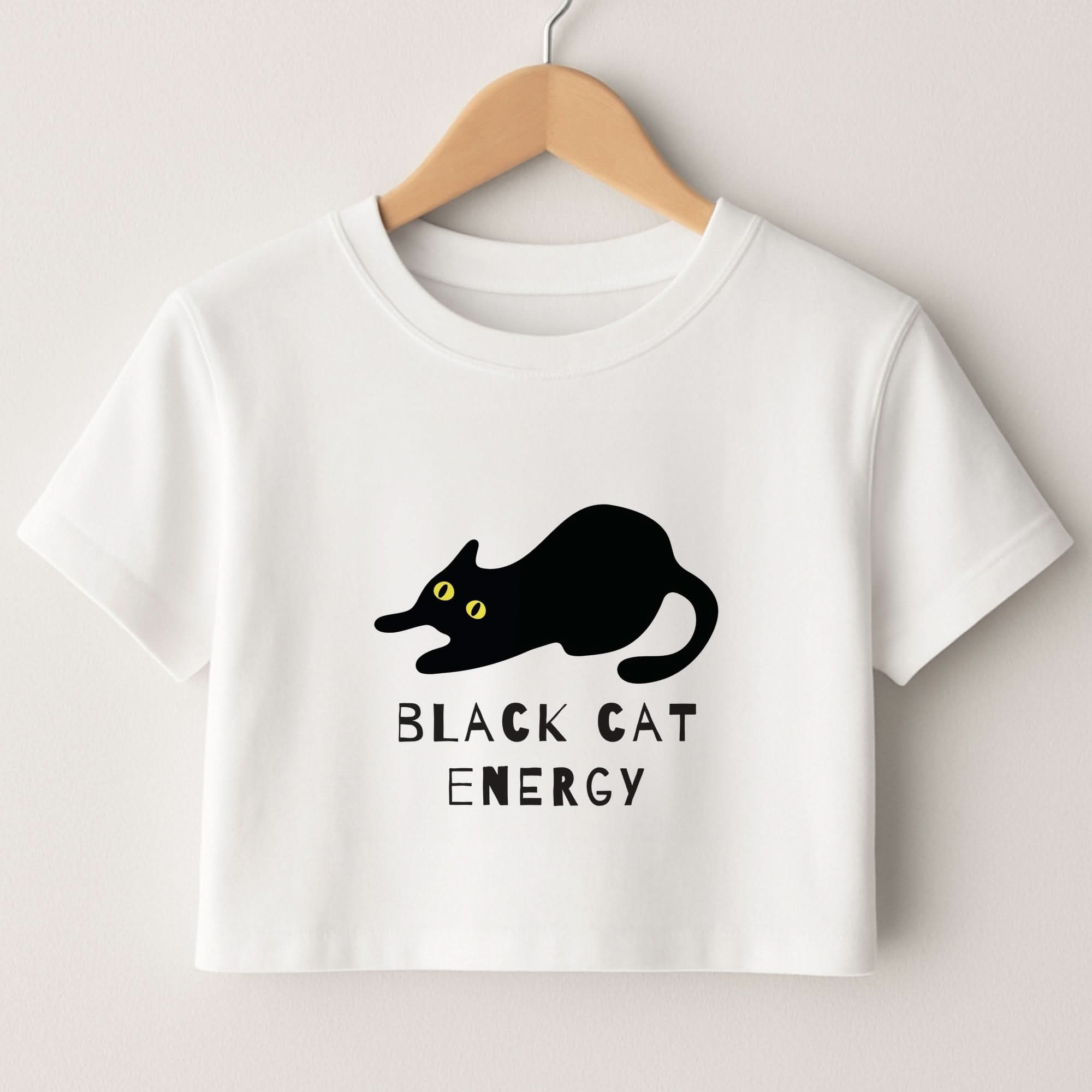 Black Cat Energy Crop Top