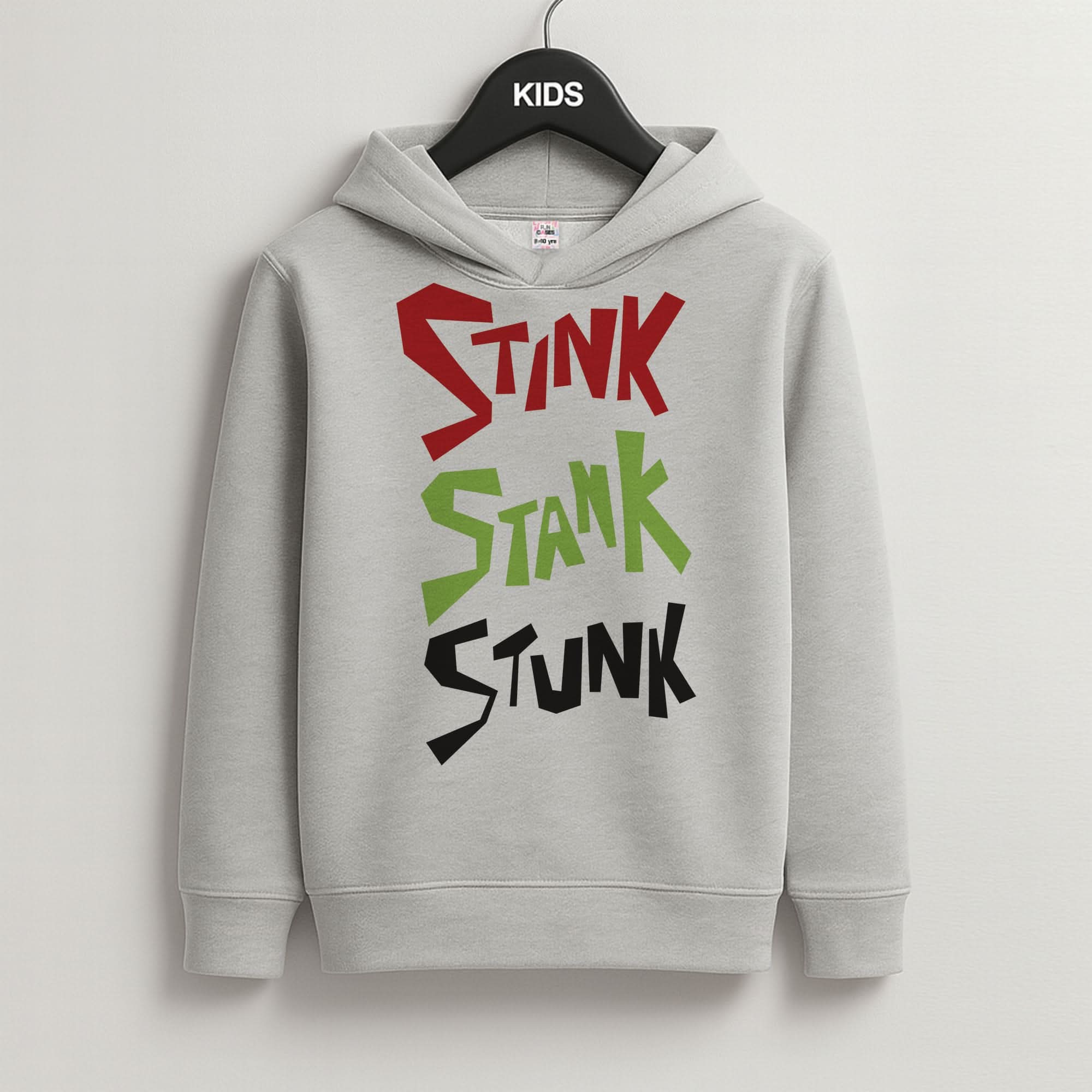 Stink, Stunk Grey Kids Hoodie