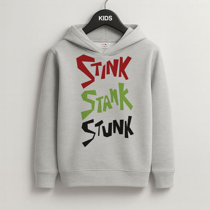 Stink, Stunk Grey Kids Hoodie