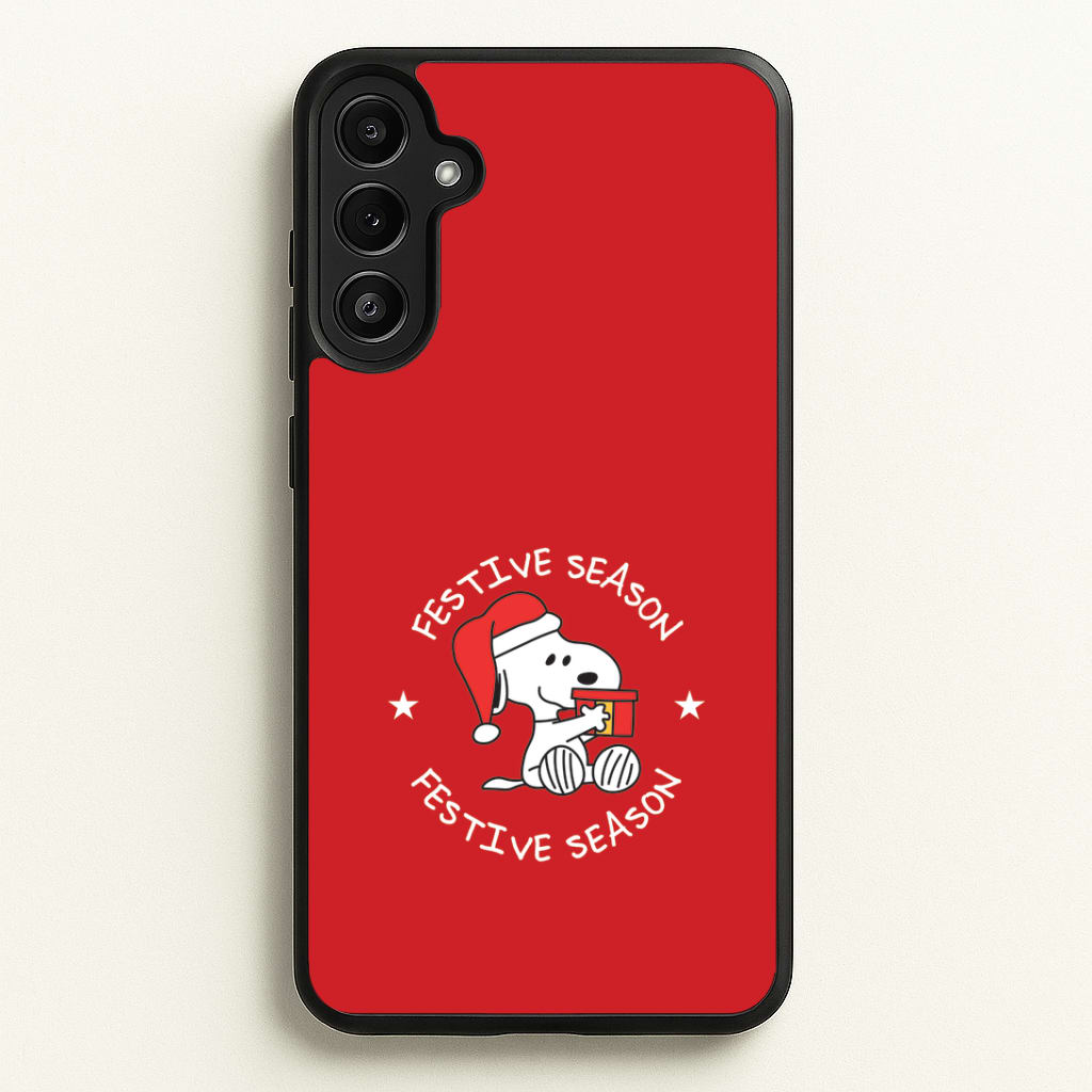 Cartoon Beagle Festive Season Galaxy A34 Case