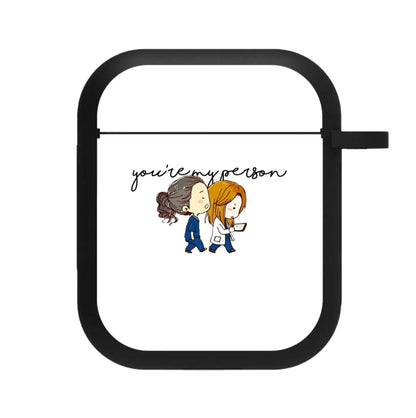 You're My Person Cartoon - Grey's AirPods Case