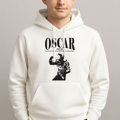 Oscar Orange And Black Mens Hoodie