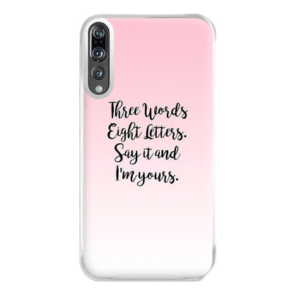 Three Words, Eight Letters - Gossip Phone Case