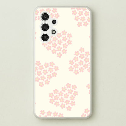 Flower Hearts Pattern Galaxy A13 Case