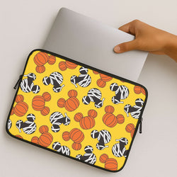 Pumpkin And Mummy Mouse Pattern MacBook Cover
