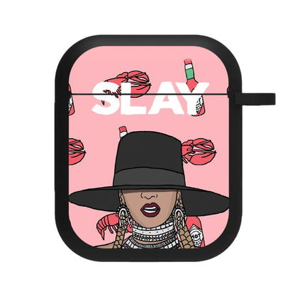 Slay - Queen B Cartoon AirPods Case