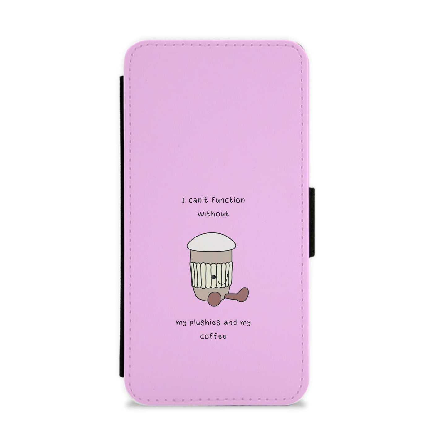 Coffee - Plushy Flip / Wallet Phone Case