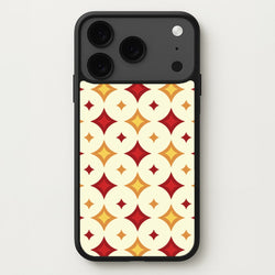 Geometric Christmas Stars Pattern iPhone 17 Pro Case