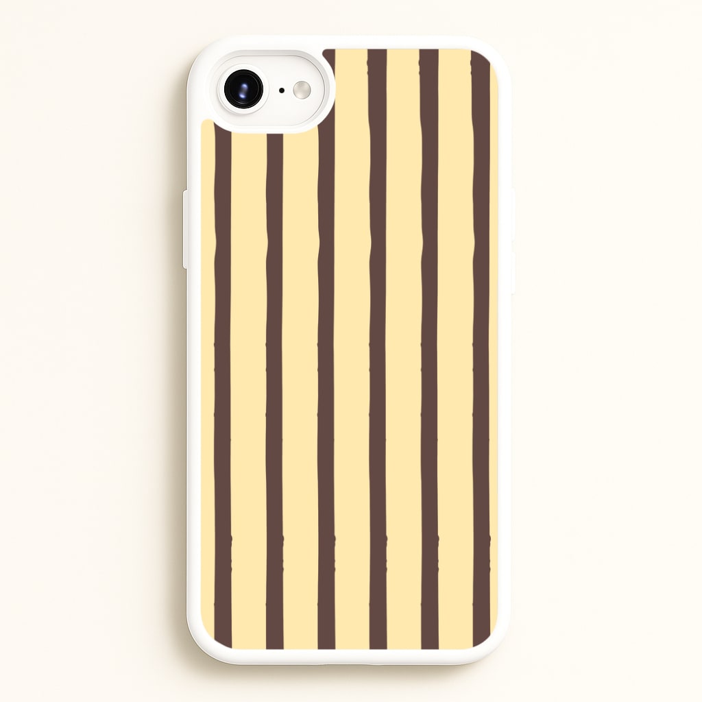 Vanilla & Chocolate Stripes iPhone 6 / 7 / 8 / SE Case