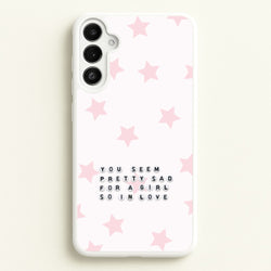 Pretty Sad Letter Beads Galaxy A34 Case