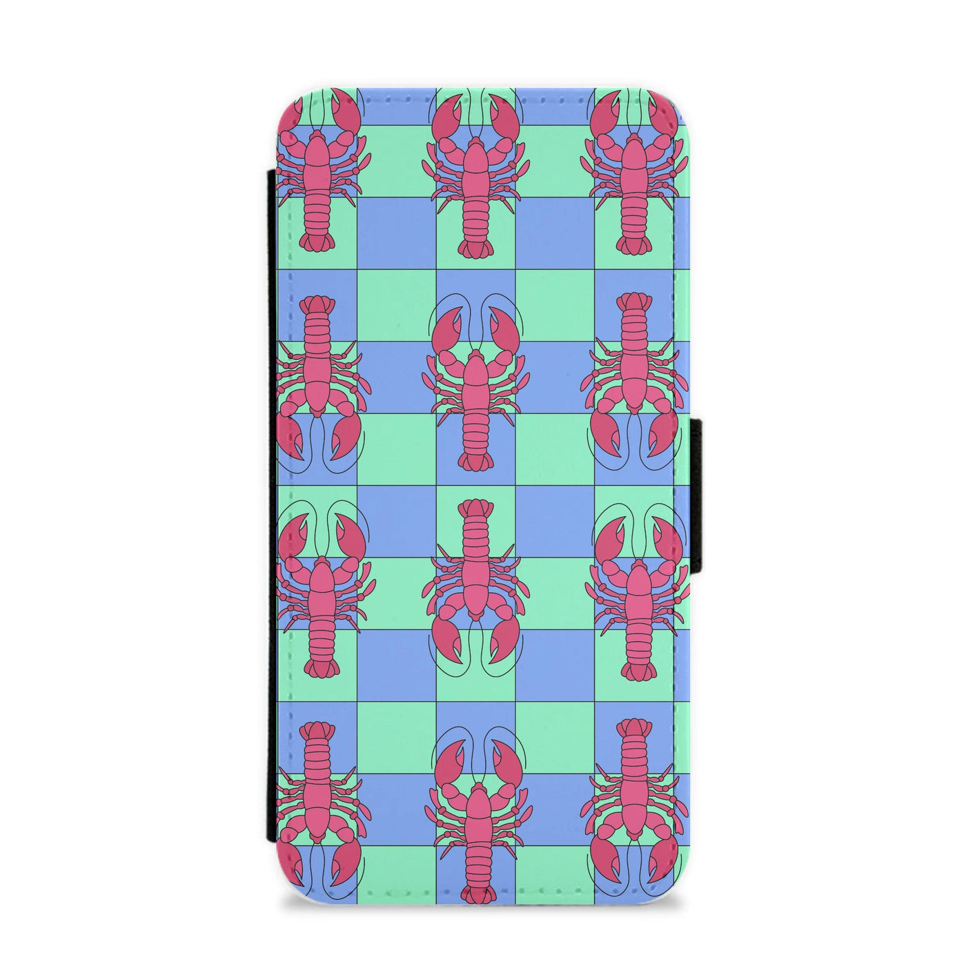 Lobster Pattern - Sealife Flip / Wallet Phone Case