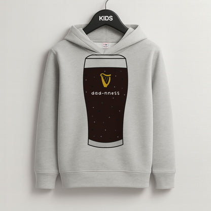 Dad-nness Grey Kids Hoodie