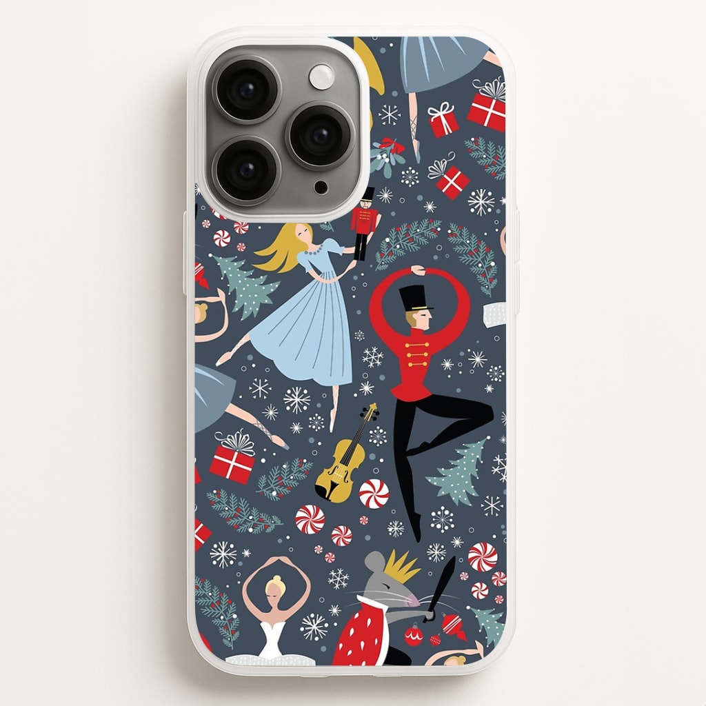 Nutcracker Ballet Pattern - Christmas Phone Case for iPhone, Samsung Galaxy and Google Pixel