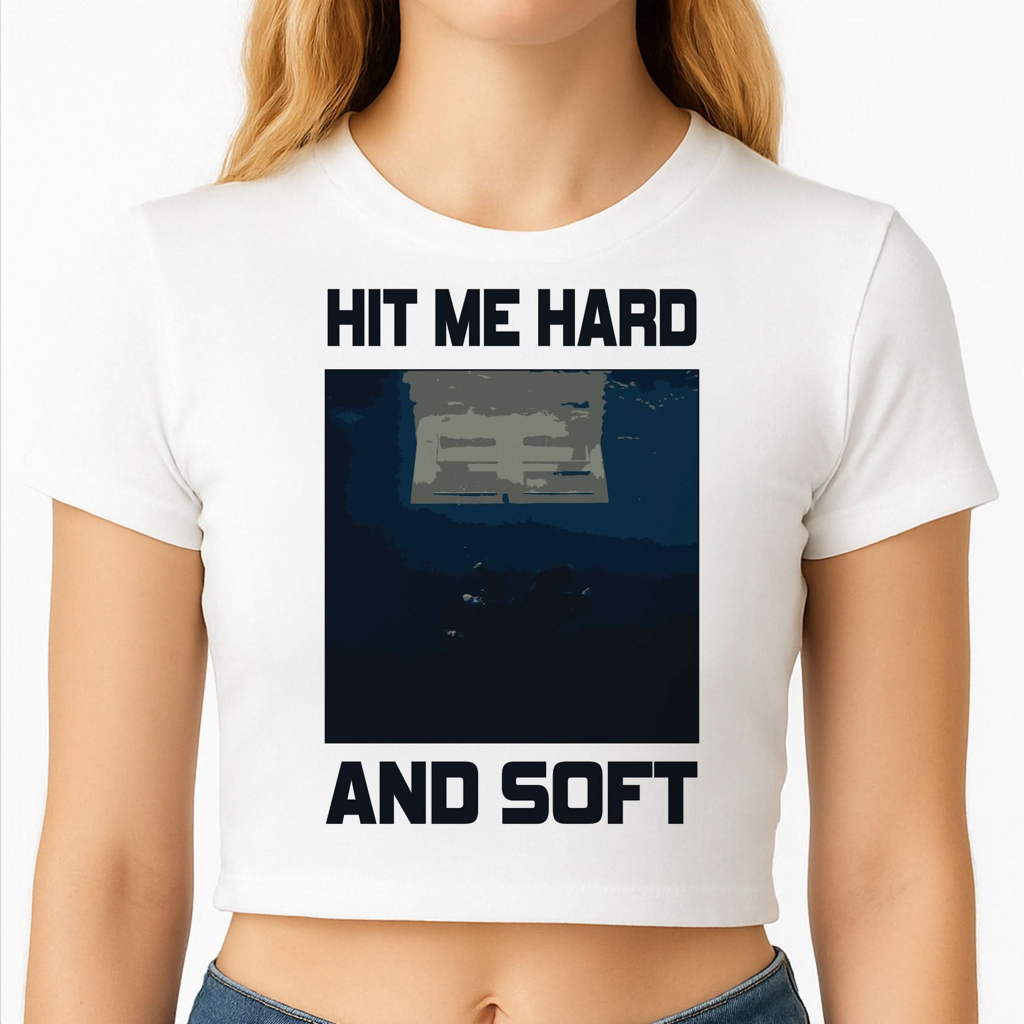 Billie Blue Crop Top