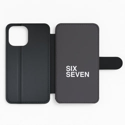 6 7 Black Flip Phone Case