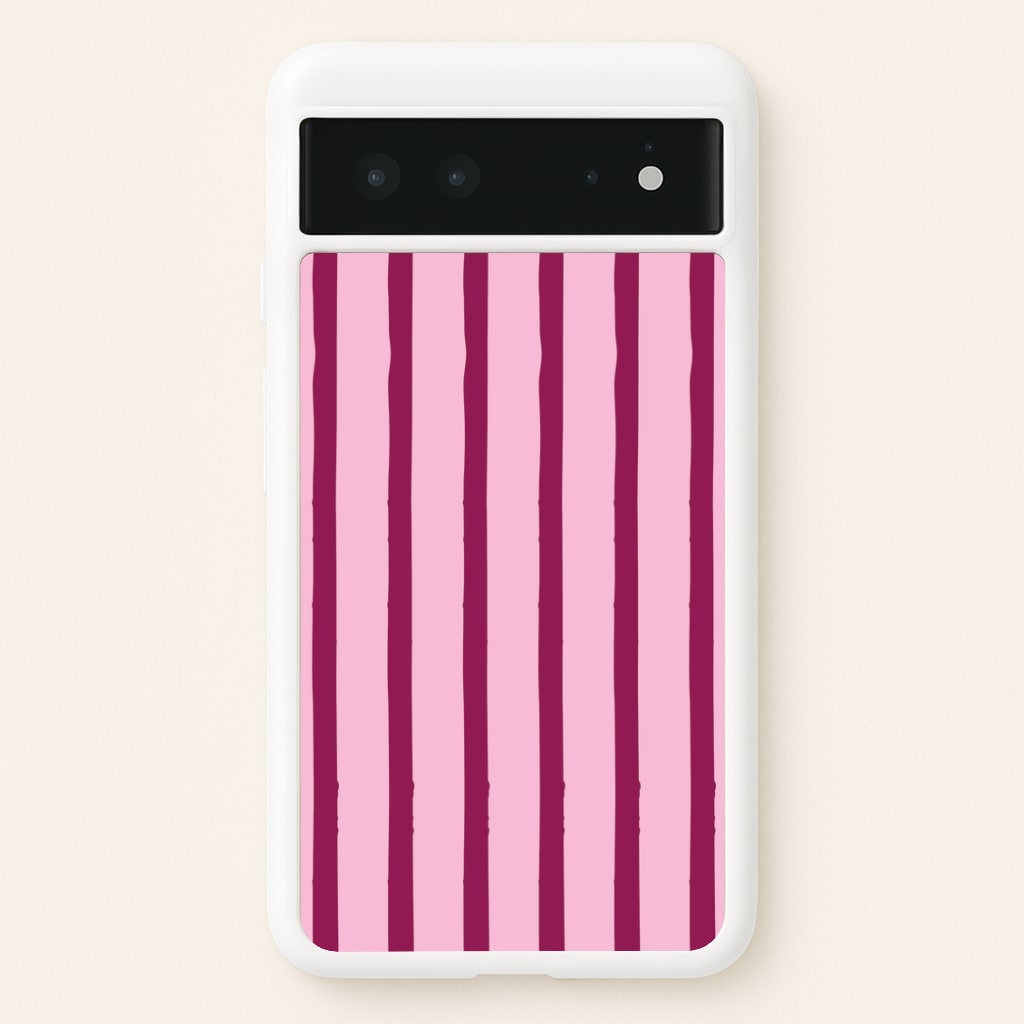 Strawberry Stripes  Google Pixel 6 Case