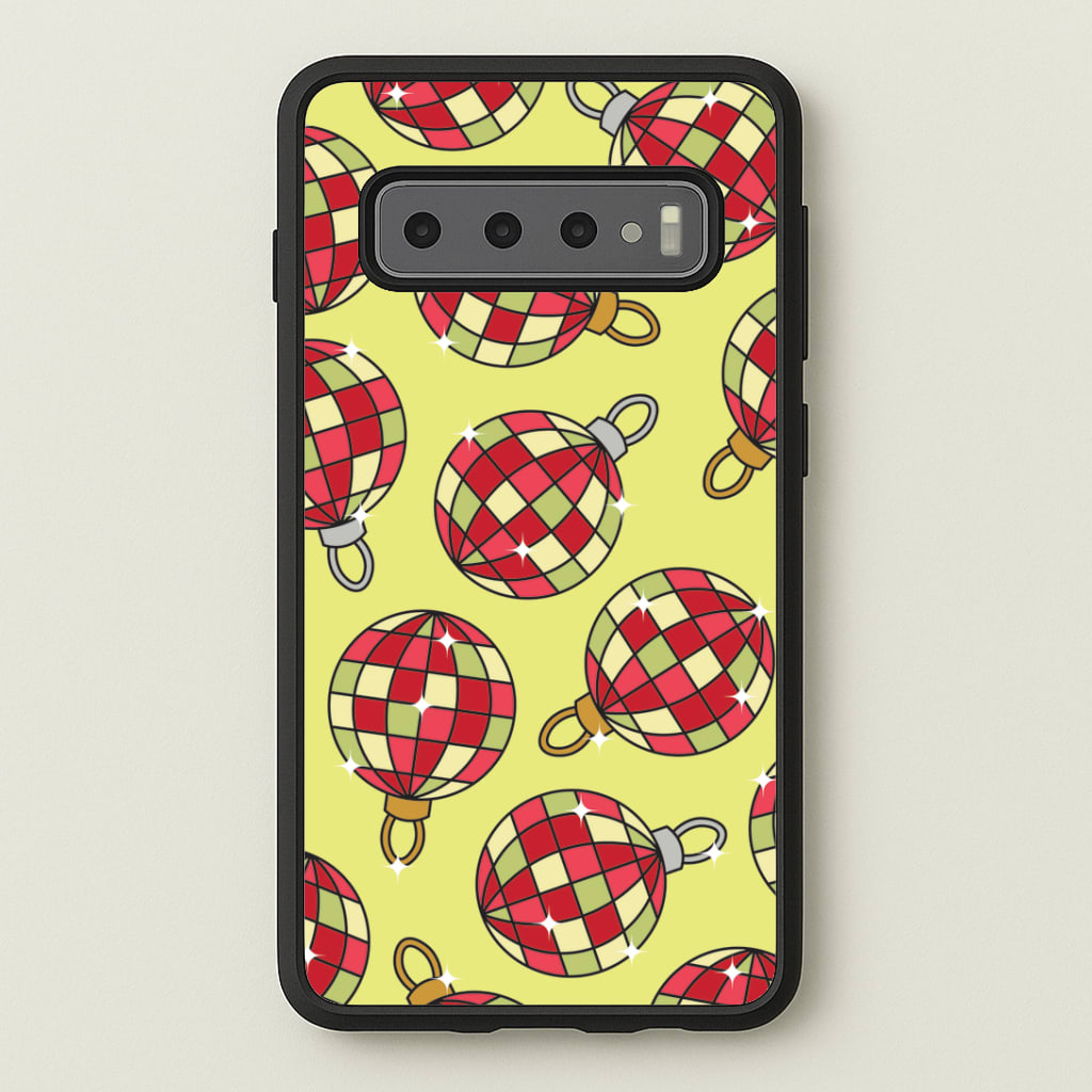 Disco Baubles Pattern Galaxy S10 Case