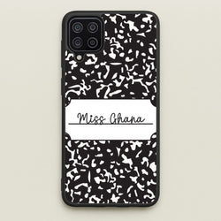 Personalised School Notebook Galaxy A12 Case