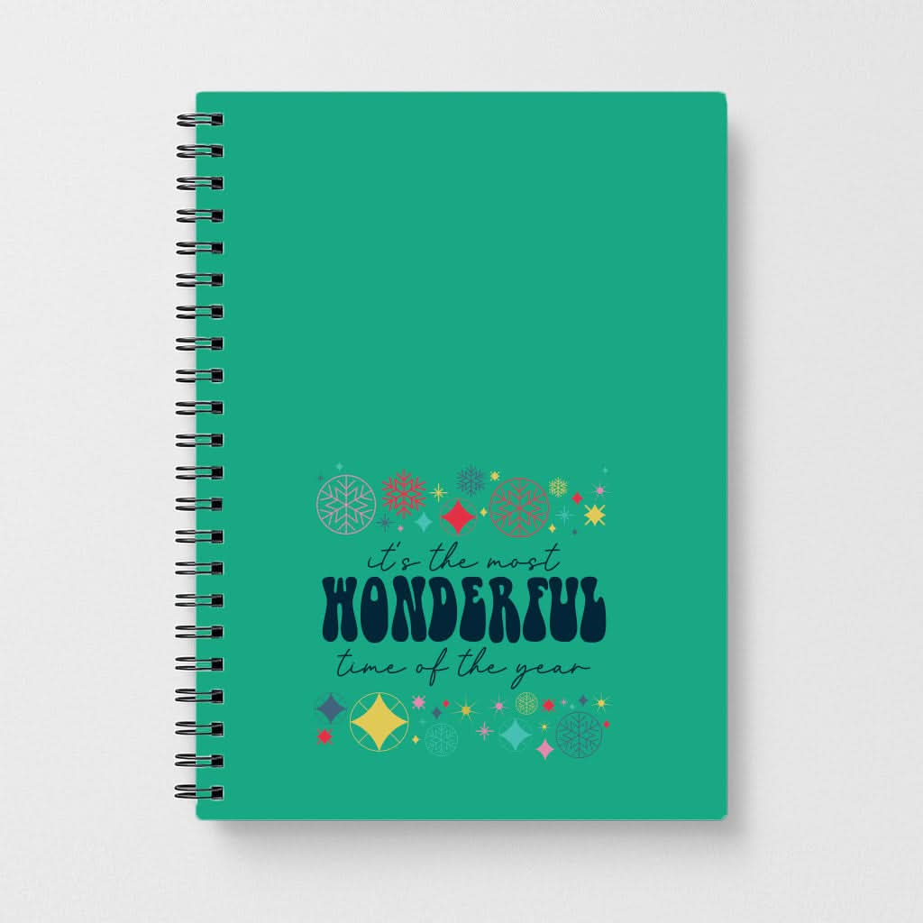 The Most Wonderful Time Of The Year Geometric Notebook