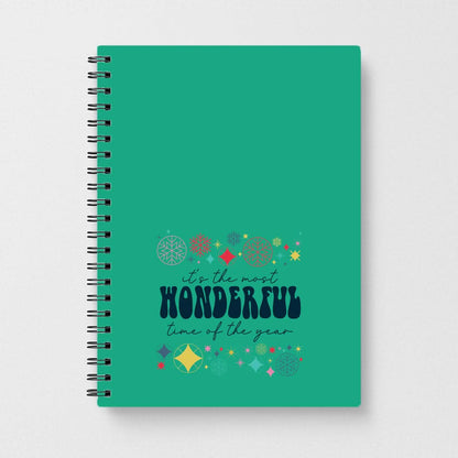 The Most Wonderful Time Of The Year Geometric Notebook