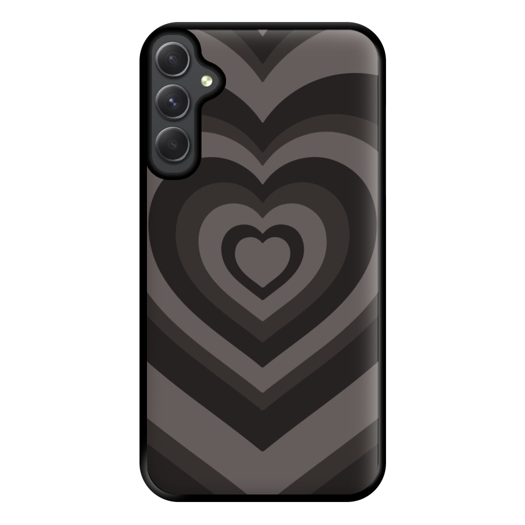 Abstract Black Heart Galaxy A14 Case