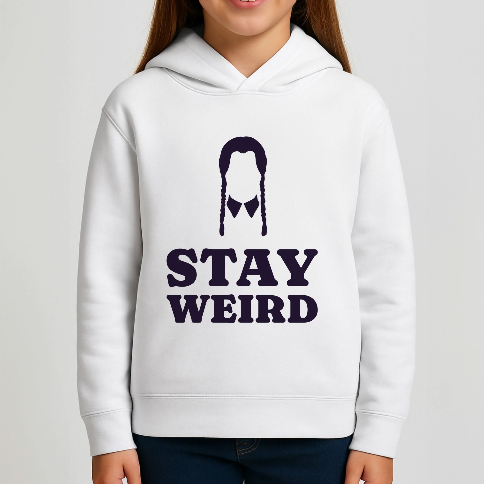 Stay Weird Purple Girls Hoodie