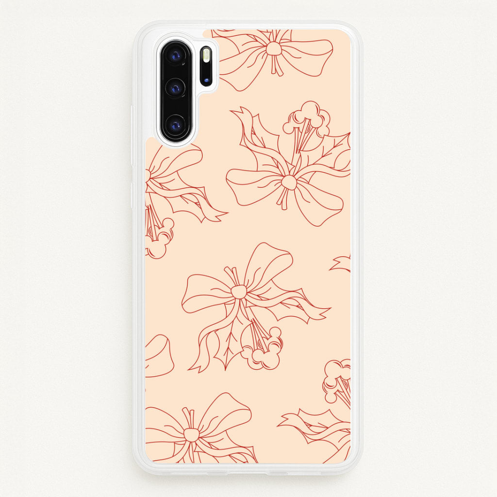 Cartoon Mouse Holly Pattern Huawei P30 Pro Case