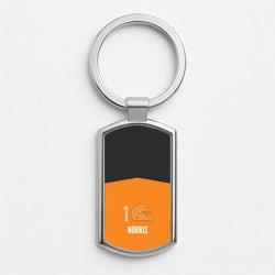 Norris Helmet 2026 Silver Metal Keyring