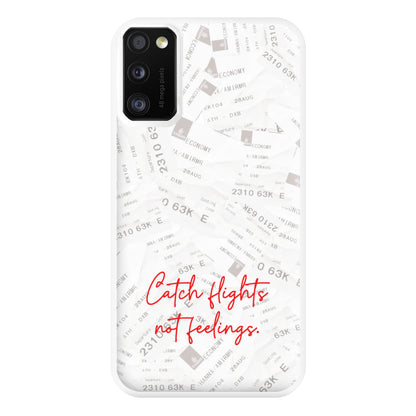 Catch Flights Not Feelings Collage Galaxy A41 Case