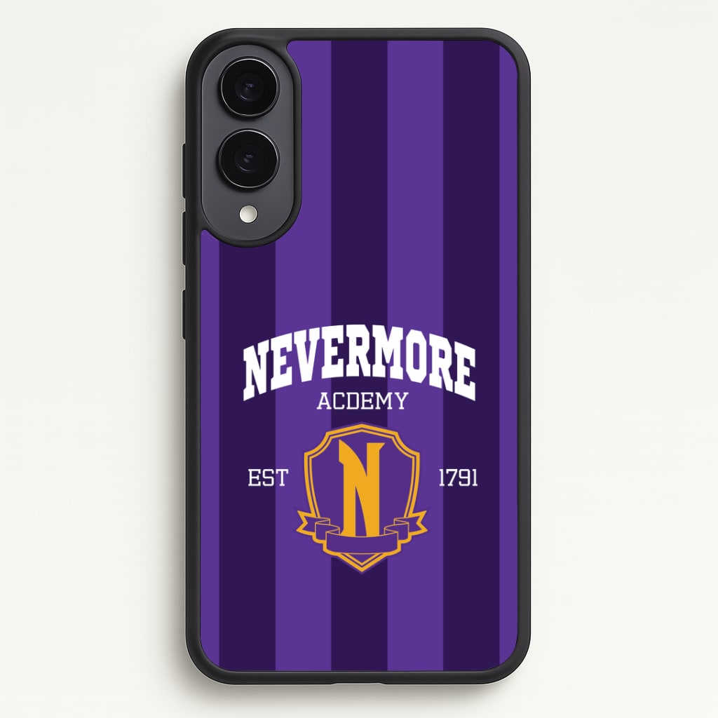 Addams Academy Purple Galaxy S25 Edge Case