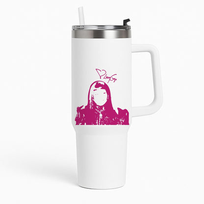 Pink Gaga Silhouette  Tumbler