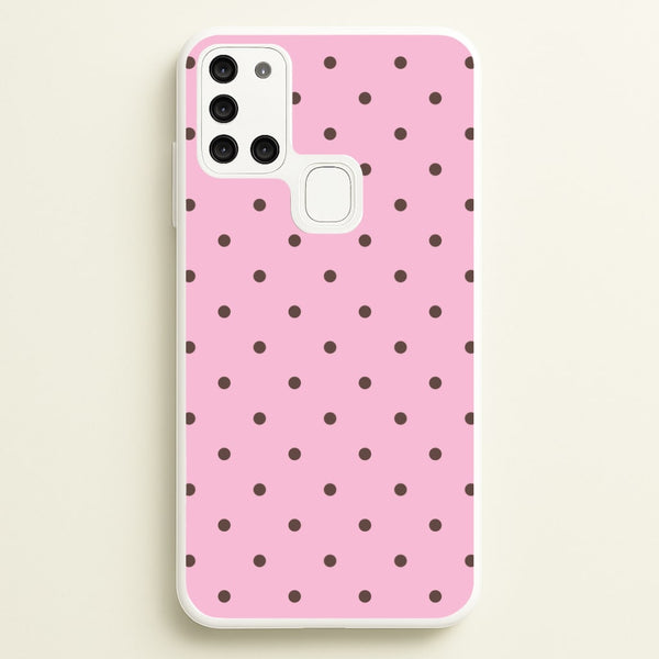 Strawberry Polka Dots Galaxy A21s Case